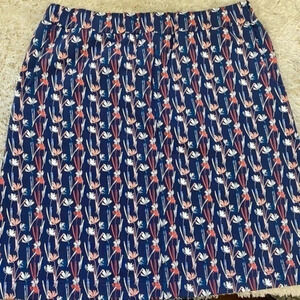 Nwot Northstyle Womens Pull On Floral Mini Skirt Size Medium Navy Multi